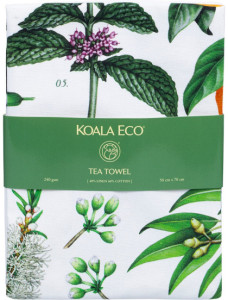 Koala Eco Tea Towel Botanical