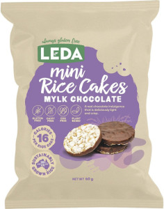Leda Nutrition Mini Rice Cakes Mylk Chocolate 6x60g