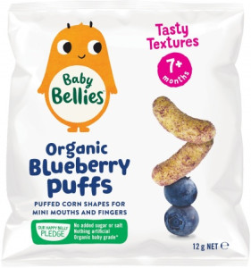 Little Bellies Baby Bellies Organic Blueberry Puffs 12g