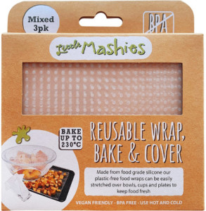Little Mashies Reusable Wrap, Bake & Cover S, M & L 3pk