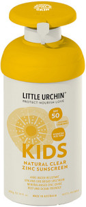 Little Urchin Kids Nat Clear Zinc S/screen Spf50 Pump 300g