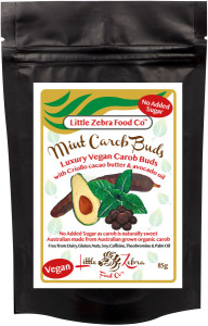 Little Zebra Chocolates Carob Buds Mint 85g