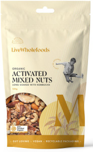 Live Wholefoods Mixed Nuts Organic Activated 120g