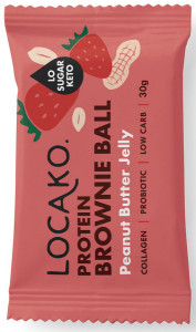 Locako Protein Brownie Ball Peanut Butter Jelly 30g x 10