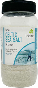 Lotus Celtic Sea Salt Fine Shaker 450g