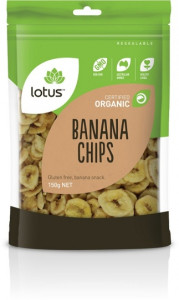 Lotus Organic Banana Chips 150gm