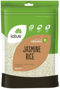 Lotus Organic Jasmine Rice 500g