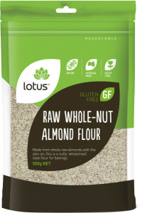 Lotus Raw Whole-Nut Almond Flour  500g