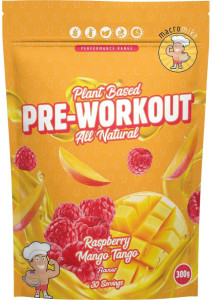 Macro Mike Plant Based Pre Workout Raspberry Mango Tango 300g