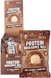 Macro Mike Protein Indulgence Ball Choc Coconut Lamington 12x40g