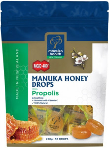 Manuka Health MGO 400+ Manuka Honey Drops Propolis Lozenges 250g