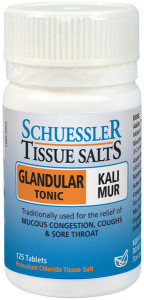 Schuessler Tissue Salts Kali Mur - Glandular Tonic 125 Tab