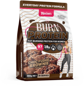 Maxine's Burn Protein Powder Choc Fudge Brownie  900g Pouch