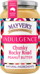 Mayvers Indulgence Peanut Butter Chunky Rocky Road  280g