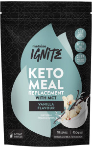 MELROSE Ignite Keto Meal Replacement Vanilla Bean 450g