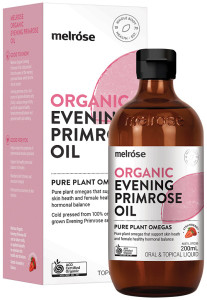 MELROSE Organic Evening Primrose Oil Strawberry 200ml