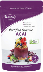 MORLIFE Organic Acai Powder 80g