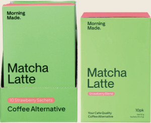 Morning Made Strawberry Matcha Latte Sachets 10x5g