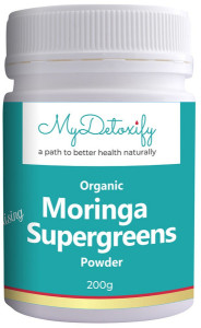 MYDETOXIFY Organic Moringa Alkalising Supergreens Powder 200g