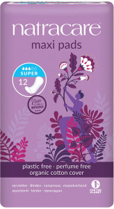 Natracare Maxi Pads Super 12pk