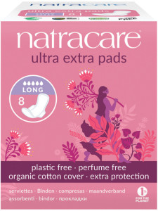 Natracare Ultra Extra Pads Long (Wings)  8pk