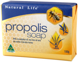 Natural Life Propolis Soap with Tea Tree, Eucalyptus & Manuka Honey 100g