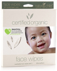 Natures Child Organic Face Wipes Pkt 2