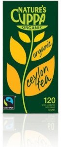 Natures Cuppa Organic Ceylon 120 Tea Bags