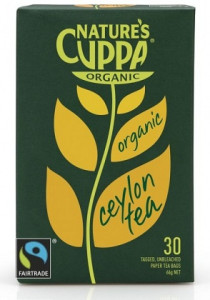 Natures Cuppa Organic Tea Ceylon 25 Tea Bags