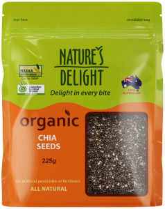 NATURE'S DELIGHT Organic Chia Seeds 225g