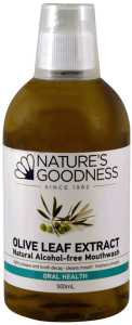 NATURE'S GOODNESS Olive Leaf Extract Mouthwash (Alcohol-Free) 500ml