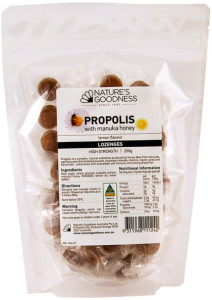 Natures Goodness Propolis Candy with Honey & Lemon 200g