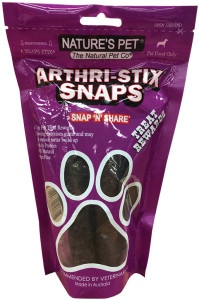 NATURE'S PET Arthri-Stix Snaps x 6 Pack