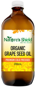 NATURE'S SHIELD Organic Grape Seed Oil 200ml