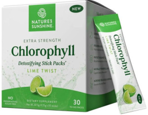 Natures Sunshine Chlorophyll Lime Twist Sach 2.25g X 30pk