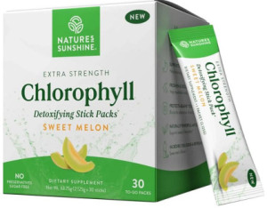 Natures Sunshine Chlorophyll Sweet Melon Sach 2.125g X 30pk