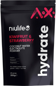 Niulife Hydrate Electrolyte Powder Kiwifruit & Strawberry 200g