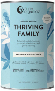 Nutra Organics Thriving Family Smooth Vanilla 450g