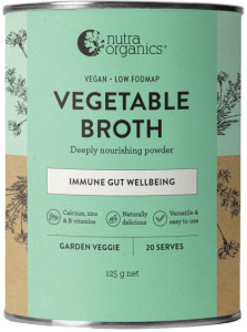 Nutra Organics Vegetable Broth Garden Veggie 125g