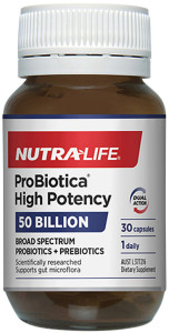 NUTRALIFE ProBiotica High Potency (50 Billion) 30c