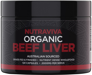 NUTRAVIVA Organic Beef Liver 120c