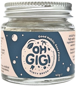 Ohgigi Tooth Powder Plus Hydroxyapatite Minty Brush 40g