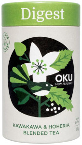 OKU NEW ZEALAND Digest Kawakawa & Peppermint Blended Tea Loose Leaf 30g