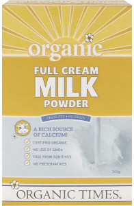 Organic Times Milk Powder Full Cream 300g