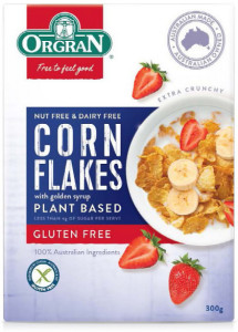 Orgran Corn Flakes Plant Based Cereal  300g