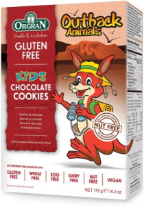 Orgran Kids Outback Animals Chocolate Cookies 175g