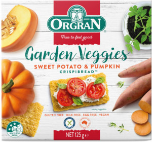 Orgran Sweet Potato & Pumpkin Crispbread  125g