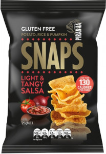 Piranha Snaps Light & Tangy Salsa  24x25g