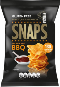 Piranha Snaps Smokehouse BBQ  24x25g