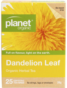 Planet Organic Dandelion Leaf Herbal Tea Bags 25pk